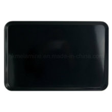 16.5inch Black Rectangle Melamine Tray (TR073)